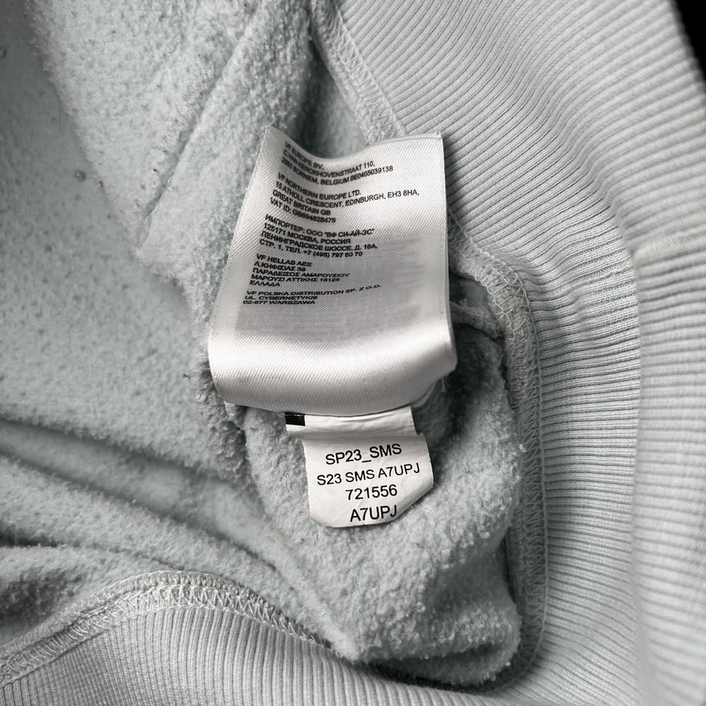 The North Face Hoodie Pullover Sky Blue Drawstring Pockets Regular Fit - Picture 11 of 11